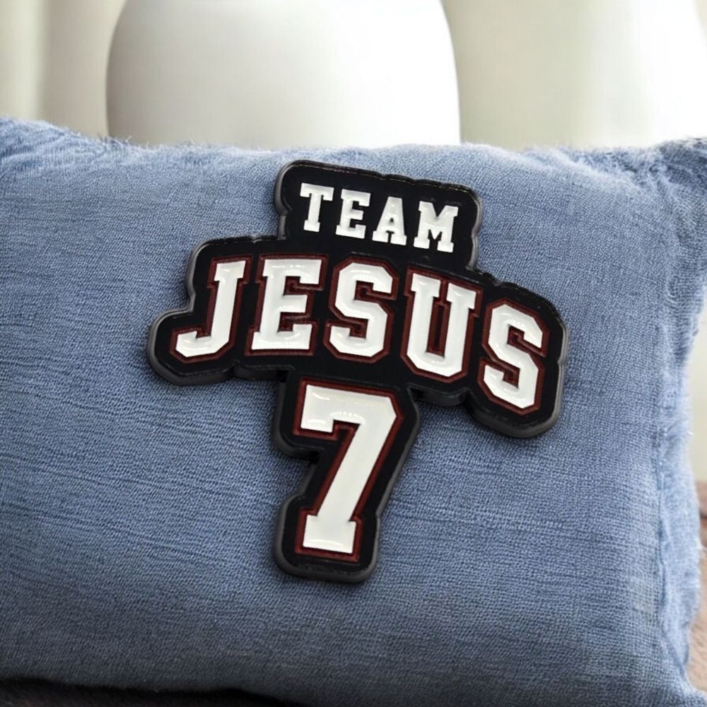 Team Jesus Christian Pin Religious Cross Jewelry Inspirational Faith Novelty New
